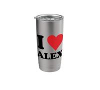 I Heart Alex First Name I Love Personalized Stuff Stainless Steel Insulated Tumbler