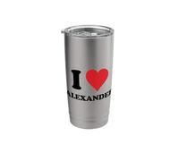 I Heart Alexander First Name I Love Personalized Stuff Stainless Steel Insulated Tumbler