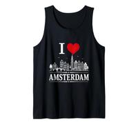 I Heart Amsterdam I Love Amsterdam Souvenir Tank Top