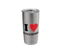 I Heart Augustine First Name I Love Personalized Stuff Stainless Steel Insulated Tumbler