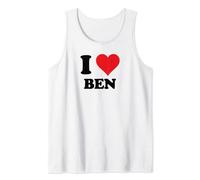 I Heart Ben First Name I Love Personalized Stuff Tank Top