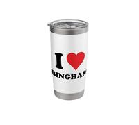 I Heart Bingham Love UK Stainless Steel Insulated Tumbler