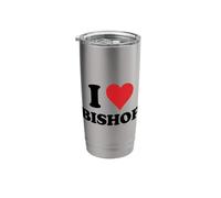 I Heart Bishop First Name I Love Personalized Stuff Stainless Steel Insulated Tumbler