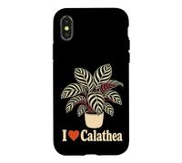 I Heart Calathea Prayer Plant Line Art Botanical Gift Case for iPhone X/XS