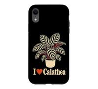 I Heart Calathea Prayer Plant Line Art Botanical Gift Case for iPhone XR