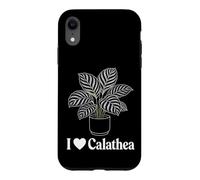 I Heart Calathea Prayer Plant Line Art Botanical Gift Case for iPhone XR