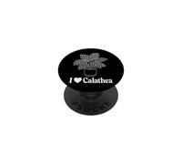 I Heart Calathea Prayer Plant Line Art Botanical Gift PopSockets Adhesive PopGrip