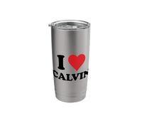 I Heart Calvin First Name I Love Personalized Stuff Stainless Steel Insulated Tumbler