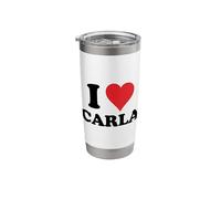 I Heart Carla First Name I Love Personalized Stuff Stainless Steel Insulated Tumbler