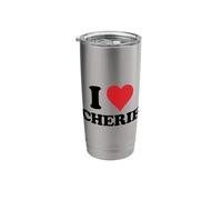 I Heart Cherie First Name I Love Personalized Stuff Stainless Steel Insulated Tumbler