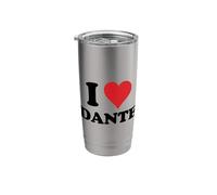 I Heart Dante First Name I Love Personalized Stuff Stainless Steel Insulated Tumbler