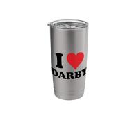 I Heart Darby First Name I Love Personalized Stuff Stainless Steel Insulated Tumbler