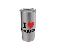 I Heart Darius First Name I Love Personalized Stuff Stainless Steel Insulated Tumbler