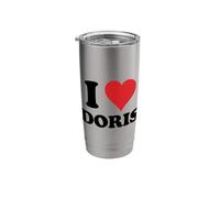 I Heart Doris First Name I Love Personalized Stuff Stainless Steel Insulated Tumbler