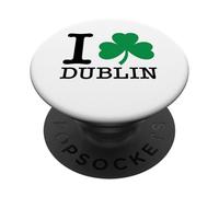 I Heart Dublin Irish Love Shamrock St Patrick's Day PAPL2722 PopSockets Adhesive PopGrip