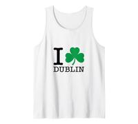 I Heart Dublin Irish Love Shamrock St Patrick's Day PAPL2722 Tank Top