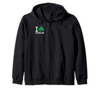 I Heart Dublin Irish Shamrock St Patrick's Day PAPL2721 Zip Hoodie