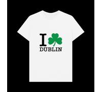 I Heart Dublin Shamrock White T-Shirt apoh White M