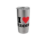 I Heart Eddie First Name I Love Personalized Stuff Stainless Steel Insulated Tumbler