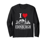 I Heart Edinburgh I Love Edinburgh Souvenir Long Sleeve T-Shirt