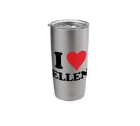 I Heart Ellen First Name I Love Personalized Stuff Stainless Steel Insulated Tumbler
