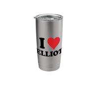 I Heart Elliot First Name I Love Personalized Stuff Stainless Steel Insulated Tumbler