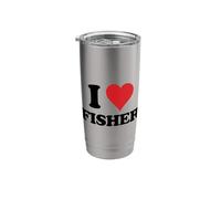 I Heart Fisher First Name I Love Personalized Stuff Stainless Steel Insulated Tumbler