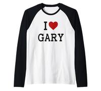 I Heart Gary - I Love Gary - Funny Gift for Gary Raglan Baseball Tee