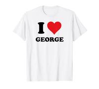 I Heart George First Name I Love Personalized Stuff T-Shirt
