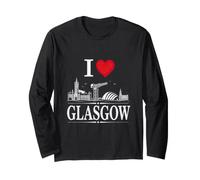 I Heart Glasgow I Love Glasgow Souvenir Long Sleeve T-Shirt