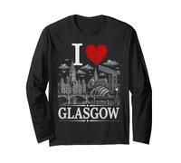 I Heart Glasgow I Love Glasgow Souvenir Long Sleeve T-Shirt