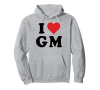 I Heart GM Initials I Love G.M. First And Last Name G M Pullover Hoodie