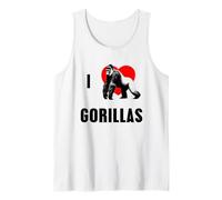 I Heart Gorillas I Love Gorillas Rainforest Conservation Tank Top