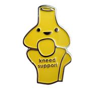 I Heart Guts Knee Enamel Pin - Cute Educational Organ Lapel Pin For Knee Replacement & ACL Tear - Funny Get Well Gift for Nurse Patients & Medical Student STEM Anatomy Recovery Support