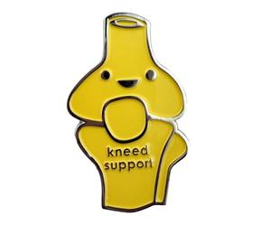 I Heart Guts Knee Enamel Pin - Cute Educational Organ Lapel Pin For Knee Replacement & ACL Tear - Funny Get Well Gift for Nurse Patients & Medical Student STEM Anatomy Recovery Support
