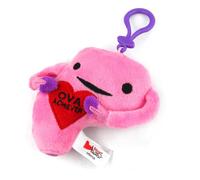 I Heart Guts Uterus Plushie Organ Bag Charm 4.5” inch | Ova Achiever Mini Plush Uterus Keychain, Endometriosis Gifts Get Well Surgery,Gynecologist Keyring Gift, Period Pain Gifts | Unique Gift Idea,