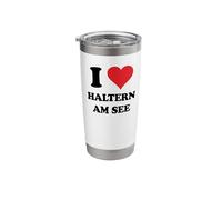 I Heart Haltern am See Germany Love German Souvenir Item Stainless Steel Insulated Tumbler