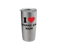 I Heart Hanau am Main Germany Love German Souvenir Item Stainless Steel Insulated Tumbler