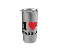 I Heart Harold First Name I Love Personalized Stuff Stainless Steel Insulated Tumbler