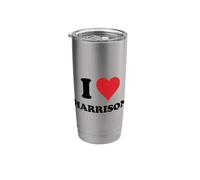 I Heart Harrison First Name I Love Personalized Stuff Stainless Steel Insulated Tumbler