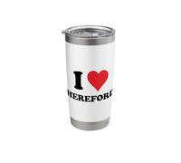 I Heart Hereford Love UK Stainless Steel Insulated Tumbler