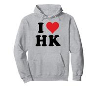 I Heart HK Initials I Love H.K. First And Last Name H K Pullover Hoodie