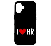 I Heart HR Human Resources Funny Case for iPhone 16