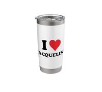 I Heart Jacqueline First Name I Love Personalized Stuff Stainless Steel Insulated Tumbler