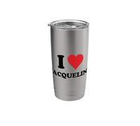 I Heart Jacqueline First Name I Love Personalized Stuff Stainless Steel Insulated Tumbler
