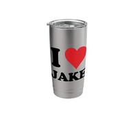 I Heart Jake First Name I Love Personalized Stuff Stainless Steel Insulated Tumbler