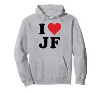 I Heart JF Initials I Love J.F. First And Last Name J F Pullover Hoodie