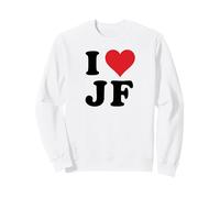 I Heart JF Initials I Love J.F. First And Last Name J F Sweatshirt