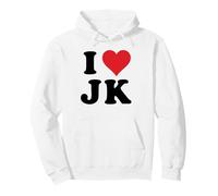 I Heart JK Initials I Love J.K. First And Last Name J K Pullover Hoodie