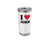 I Heart Jork Germany Love German Souvenir Item Stainless Steel Insulated Tumbler